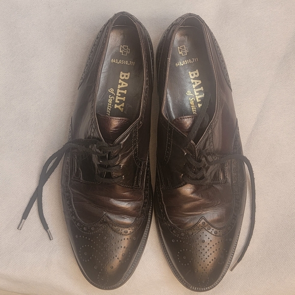 Bally Oxford men black shoes Size 8.5 - Picture 15 of 16